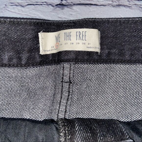 Free People RELAXED AND DESTROYED Denim Skirt NWT Size 25 - Picture 6 of 6
